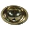 Nantucket Sinks 13 Inch Hand Hammered Brass Round Undermount Bathroom Sink, Brass With Overflow ROB-OF - alternate 1